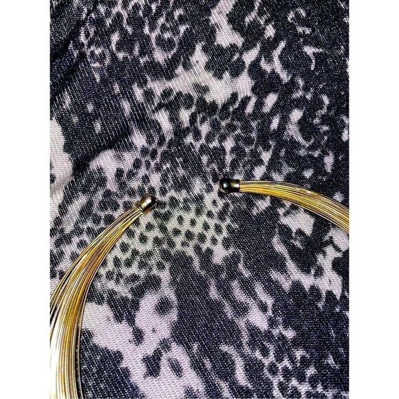 1960’s Mixed Metal Collar Choker Necklace - Picture 3 of 9